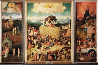 De hooikar door Hieronymus Bosch